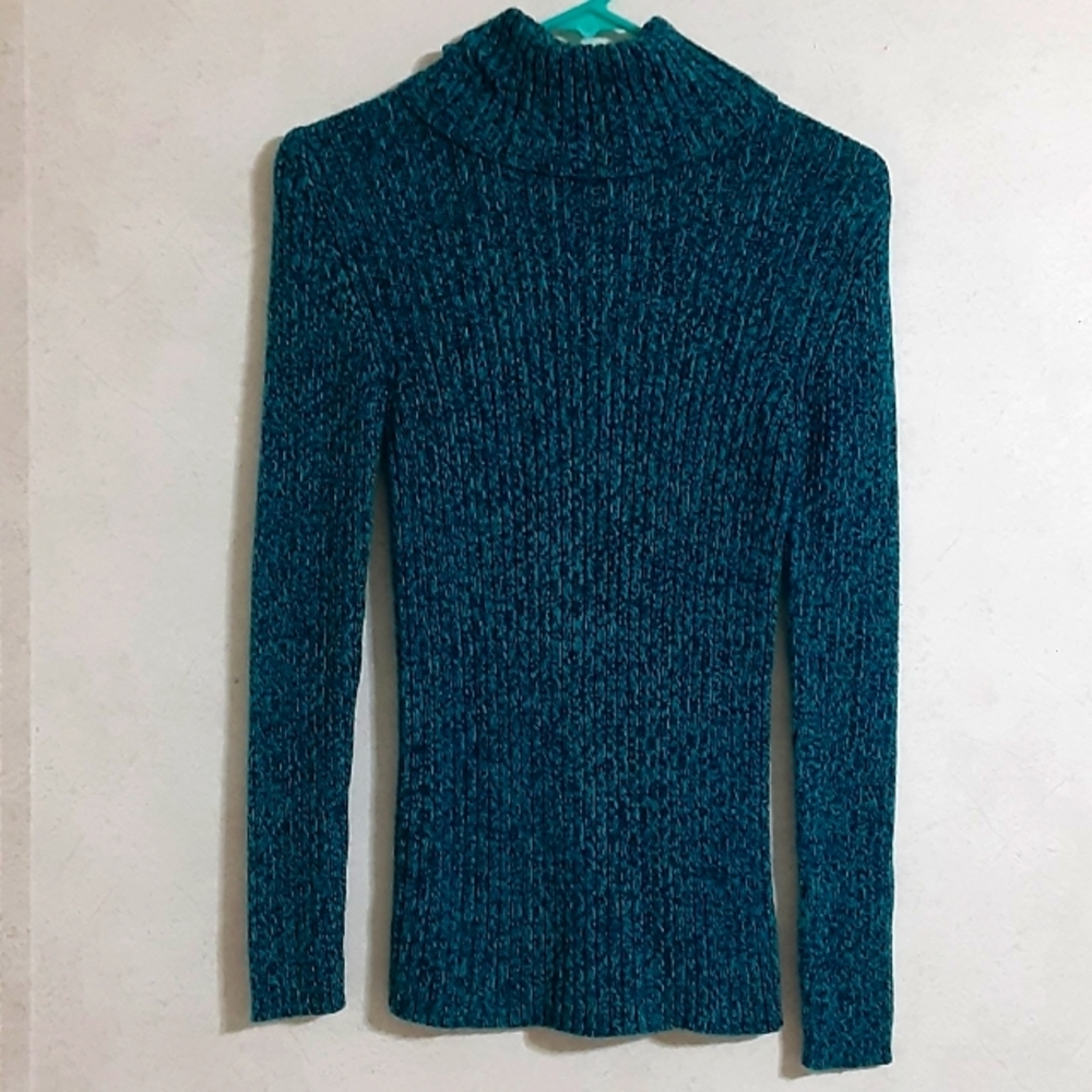 SZ L RIBBED TURTLENECK